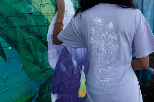 Growth Over Comfort Orchid Color Tshirt