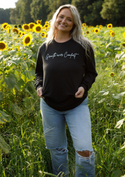 Growth Over Comfort Black Long Sleeve Tshirt