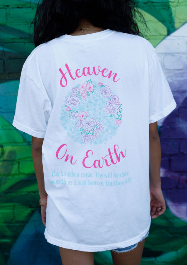Heaven On Earth White HEAVYWEIGHT T-shirt