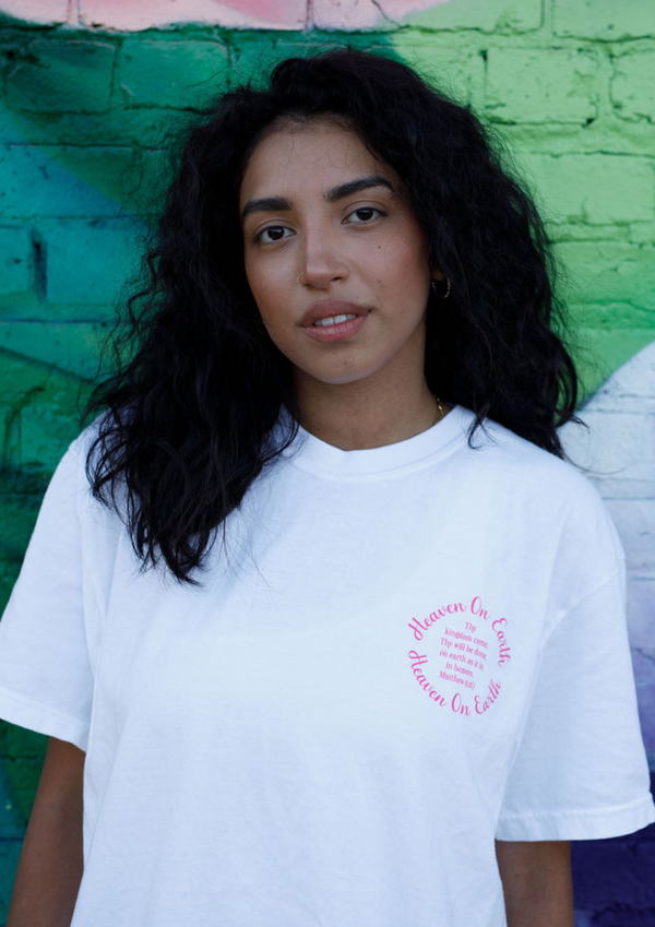 Heaven On Earth White HEAVYWEIGHT T-shirt