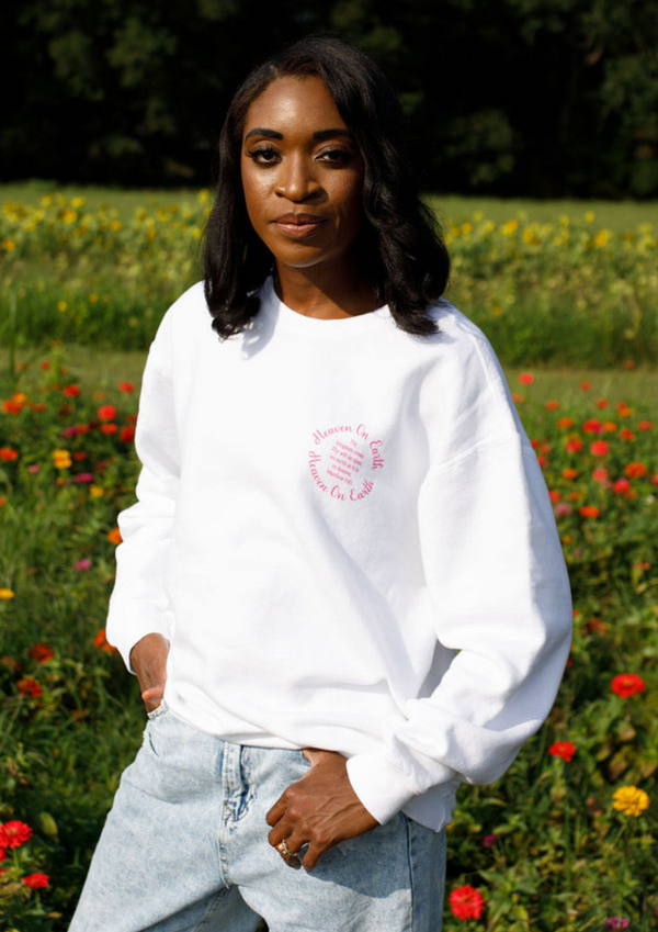 Heaven On Earth White Sweatshirt