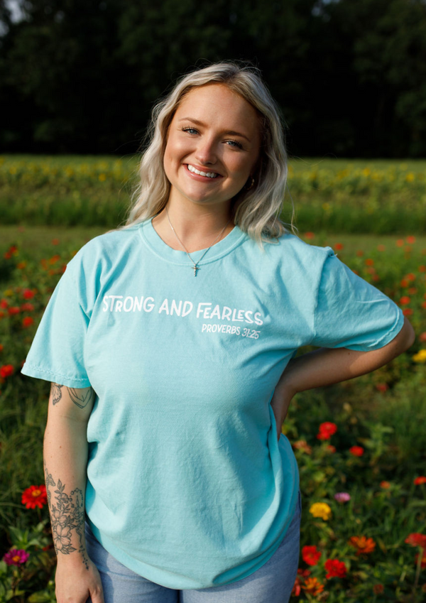 She Is Clothed Chalky Mint Tshirt
