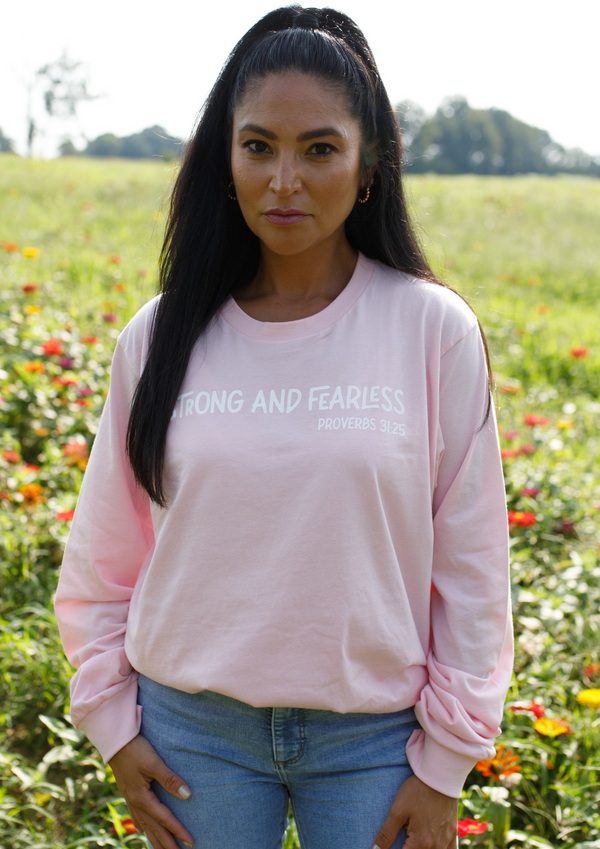 She Is Clothed Pink Long Sleeve  T-shirt