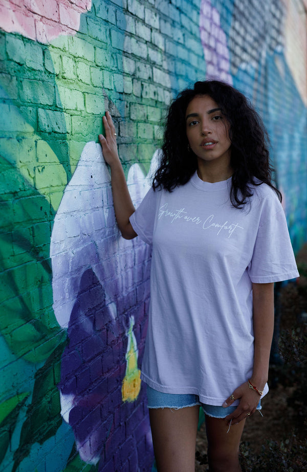 Growth Over Comfort Orchid Color Tshirt